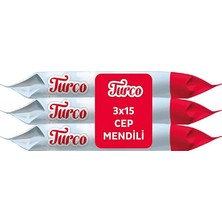 Baby Turco 6 Adet Cep Mendili 3X15 Adet 1 Adet