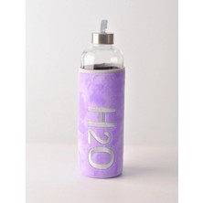 Tohana H2O Peluş Kılıflı Cam Matara 1000 ML Siyah - Renk Seçenekli