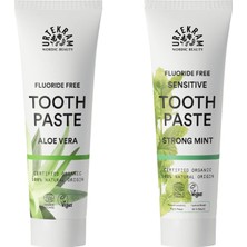 Urtekram Organik Aloe Veralı 75 ml + Yoğun Naneli 2'li Diş Macunu 75 ml