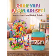 Farbu Oyuncak 250 Parça Çarklı Saklama Kutulu Renkli Eğitici Zeka Geliştirici Yapı Oyuncak Seti