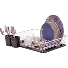 İsmiyle Al Dik Açılı Tek Katlı Beyaz Tabaklık ROYALEKS-ACERO-20333