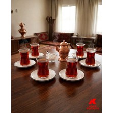 Köklü Züccaciye 6 Kişilik 12 Parça Çay Seti
