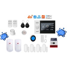 Akıllı Güvenlik Obiem Alarm Sistemleri Ev ve Iş Yeri Uyumlu Güneş Enerjili Dış Siren ve Pet Uyumlu