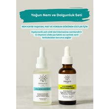 Dermacia Labs Yoğun Nem ve Aydınlatıcı Cilt Bakım Seti | %15 Vitamin C + Hyaluronik Asit | Parlaklık