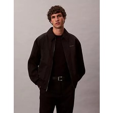 Calvin Klein Erkek Çentikli Yaka Uzun Kol Cep Detay Siyah Ceket LV04LE507G-UB1