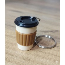 KLC Tasarım Mini Kahve Bardağı Anahtarlık – Yüksek Kaliteli 3D Baskı