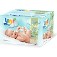 Uni Baby 11 Adet Hassas Dokunuş Bebek Islak Mendil 6-12 Ay 12X52 Adet