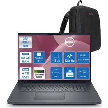 Dell Pro Max 18 Plus Intel Core Ultra 9 285HX 80GB Ddr5 4tb SSD Rtx Pro 3000 Blackwell 12GB Windows 11 Home 18" 120HZ Qhd+ 2560 x 1600 Wva 500NITS Mobil Iş Istasyonu MB18250273H18 + Zetta Çanta