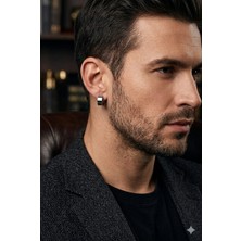 Tılsım Accesories Çelik Erkek Küpe Sılver