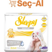 5 Adet Sleepy Sensitive Islak Havlu 3 x 50'li