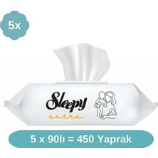 Sleepy 8 Adet Extra Islak Mendil 5X90 Adet