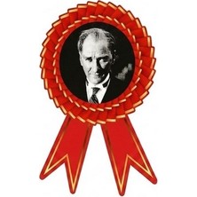 Hediye Sandalı Atatürk Portreli Karton Kokart - Varak Detaylı (30 x 45 Cm)