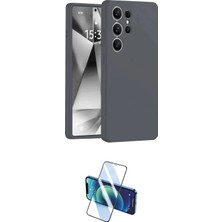 TKÇ Ieg™ Galaxy S25 Ultra Kılıf Ahenk Serisi - Siyah 3D Antistatik Seramik Nano Ekran Koruyucu