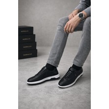 Romex Erkek Hakiki Deri Sneaker – Günlük Konforlu Ortopedik Taban Bağcıklı Spor Ayakkabı