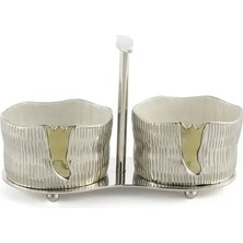 Mikasa Moor Silver 2li Çerezlik 22X15CM