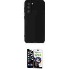 TKÇ Ieg™ Galaxy S22 Plus Kılıf Kozmos Yansıma Özel Seri - Şeffaf Temperli Cam Ekran Koruyucu