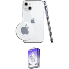 TKÇ Ieg™ Iphone 14 Kılıf Zirve Doku - Siyah Bilvis 5in1 3D Magic Cam Ekran Koruyucu