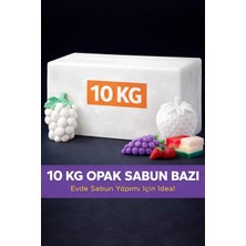 Organik Hekim 10 kg Opak Sabun Bazı Beyaz Sabun Hammaddesi Kolay Eritme Evde Sabun Yapımı Için