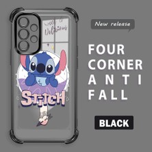 HONTINGA Samsung Galaxy A52S 5g ile Uyumlu Şeffaf Kılıfı Düşüme Önleyici Basitlik Anti Düşme Kamera Korumali Stitch Desen Yumuşak Silikon Telefon Kılıfı Kadın ve Erkek Için Uygundur K3-0161