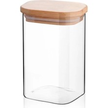 İsmiyle Al Kare Bambu Kapaklı Baharatlık 65X110 ROYALEKS-KVN32