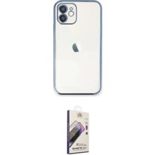 TKÇ  iPhone 11 Kılıf Vadi Minimal - Siyah Bilvis 3D Mat Cam Ekran Koruyucu