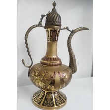 Ipek Ticaret Glasland Berat El Işlemeli El Dekoru Metalli Ibrik