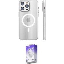 TKÇ Ieg™ Iphone 14 Pro Max Kılıf Pusula Minimal Koleksiyonu - Siyah Bilvis 5in1 3D Magic Cam Ekran