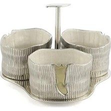 Mikasa Moor Silver 3lü Çerezlik 20X15CM