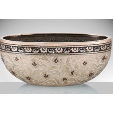 Ipek Ticaret Glasland Billur Gümüş - El Işlemeli El Dekoru Cam Gondol