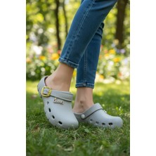 Benitto Kids Calx Kadın Önü Kapalı Sabo Terlik Tokalı Rahat Günlük Crocs Tarzı Hafif Taban Terlik BNT215