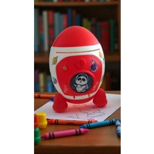 Famemus Accessory Roket Şeklinde Kilitli Kumbara 20 cm