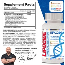 Evogen Nutrition Lipocide Burner Appetite Control 60 Caps