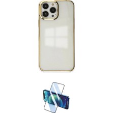 TKÇ Ieg™ Iphone 14 Pro Kılıf Doruk Doku Prime - Siyah 3D Antistatik Cam Ekran Koruyucu