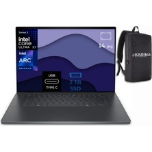 Dell Xps 14 Ultra X7 358H DA14260-K00 32GB 2tb Intel Arc W11PRO 120Hz 14 Inç Notebook