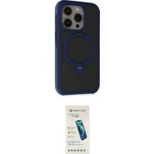 TKÇ Ieg™ Iphone 15 Pro Max Kılıf Ahenk Yansıma Özel Seri - Şeffaf Pasifik Cam Ekran Koruyucu