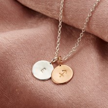 kuyumcudan Kişiye Özel Harf ve Yay Burcu 925 Ayar Gümüş Charm