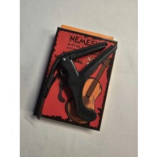 Nemesis FC100 Nemesis Universal Kapo | Tüm Gitar Çeşitleri, Ukulele ve Saz Uyumlu, Güçlü Yay Mekanizması, Çizilme Önleyici Ped