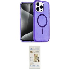 TKÇ  iPhone 14 Pro Kılıf Eksen Doku Koleksiyonu - Siyah Mat Seramik Nano Ekran Koruyucu