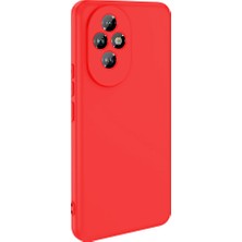 Ve Kırmızı Honor 200 Pro ile Uyumlu Rose Serisi Kamera Korumalı Silikon Kılıf