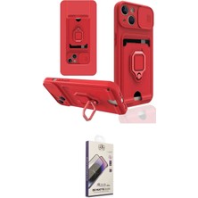 TKÇ  iPhone 15 Kılıf Vadi Form Prime - Siyah Bilvis 3D Mat Cam Ekran Koruyucu