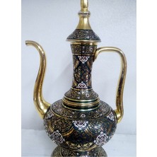 Ipek Ticaret Glasland Bab-I Alem El Işlemeli El Dekoru Ibrik
