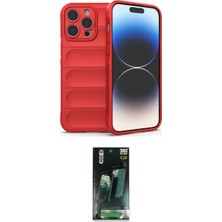TKÇ  iPhone 15 Pro Kılıf Atlas Koleksiyonu - Şeffaf 360 Full Body Arka Koruyucu
