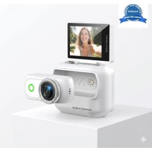 Vothoon 1080P Dijital Video Kamera (32GB) Kart Dijital Vlog Fotoğraf Makinesi Türkçe Yeni Ürün
