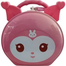 Famemus Accessory Kuromi Kilitli Kumbara Hediye ve Doğum Günü Aksesuarı Pembe