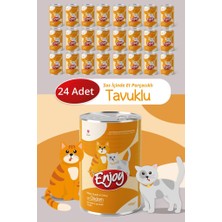Enjoy Tavuklu Kedi Konservesi Sos Içinde Et Parçacıklı 400 gr X24