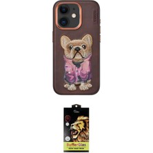 Masa Dostu Ieg™ Iphone 11 Kılıf Iz Minimal Koleksiyonu - Siyah Buffer Cam Ekran Koruyucu