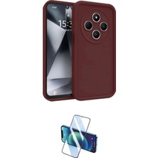 TKÇ Ieg™ Redmi 14C Kılıf Yankı Yansıma Özel Seri - Siyah 3D Antistatik Seramik Nano Ekran Koruyu