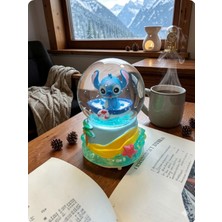 Ayder Online Satış Stitch Müzikli Işıklı -10CM-8CM –kayıklı Figürlü Kar Küre