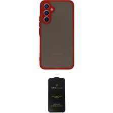 TKÇ Ieg™ Galaxy A34 5g Kılıf Ahenk Çizgi Serisi - Siyah 6d Antistatik Mat Seramik Hayalet Nano Ekr