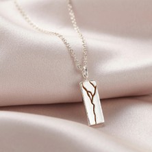 kuyumcudan Kintsugi Sanatı 925 Ayar Gümüş Kolye